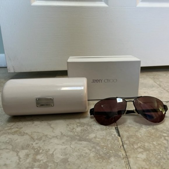 Jimmy Choo Aviator Sunglasses - Picture 4 of 5